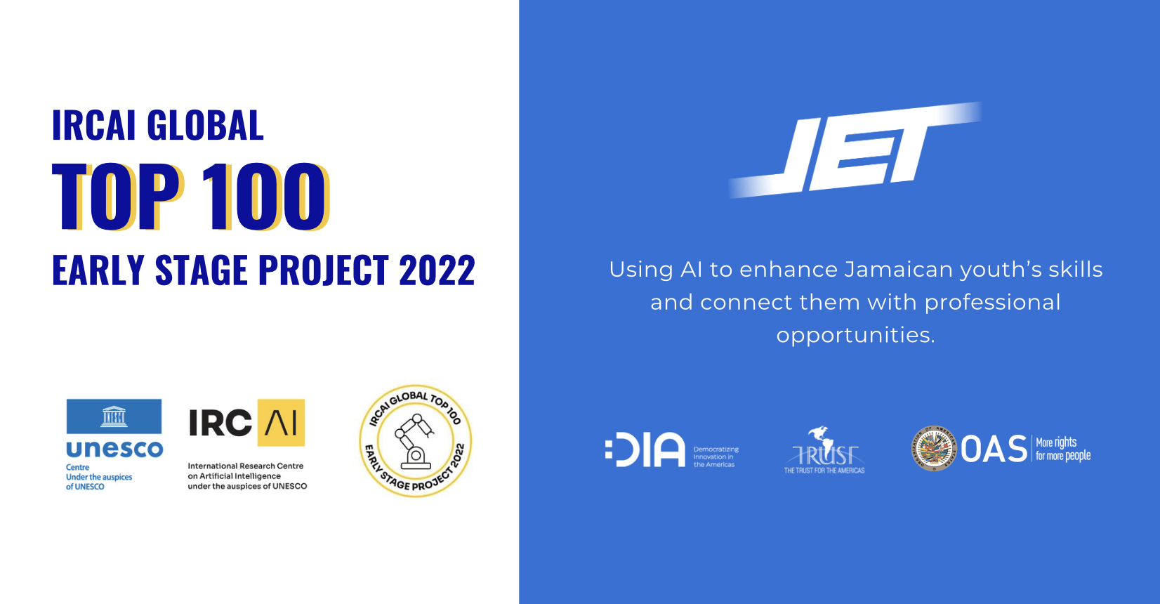 Leveraging AI for Sustainable Development: JET Project Jamaica Recognized as IRCAI Global Top 100