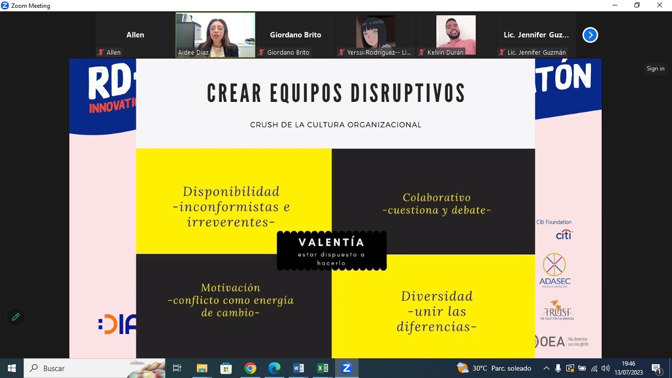 El DIA Lab RD celebra el Ideatón virtual de Innovación y Emprendimiento en República Dominicana