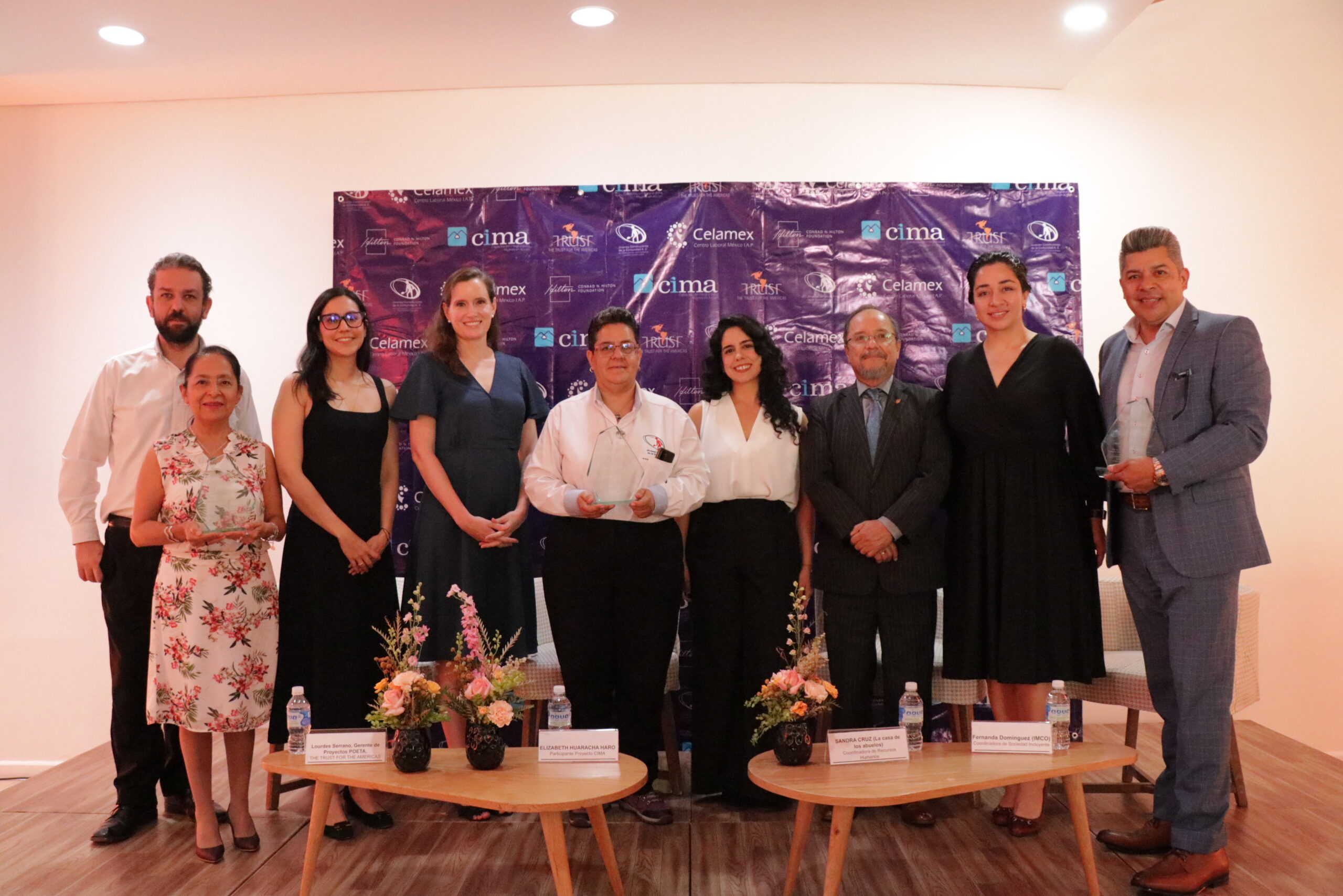 Socios locales implementadores del Proyecto CIMA y equipo en The Trust for the Americas
