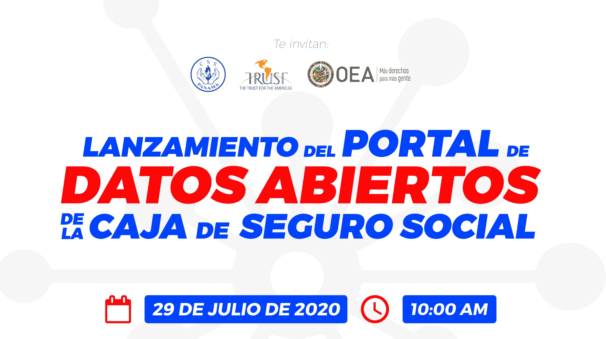 El evento fue transmitido en vivo en Twitter y Facebook.
